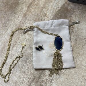 Kendra Scott tassel necklace and matching earrings